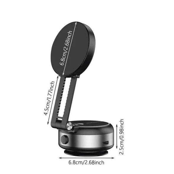 Magnetic car mount, keeps your phone visible and secure while driving