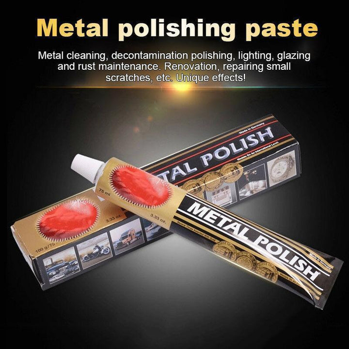 Universal Metal Polishing & Cleaning Paste for shiny car rims, removes rust and restores shine