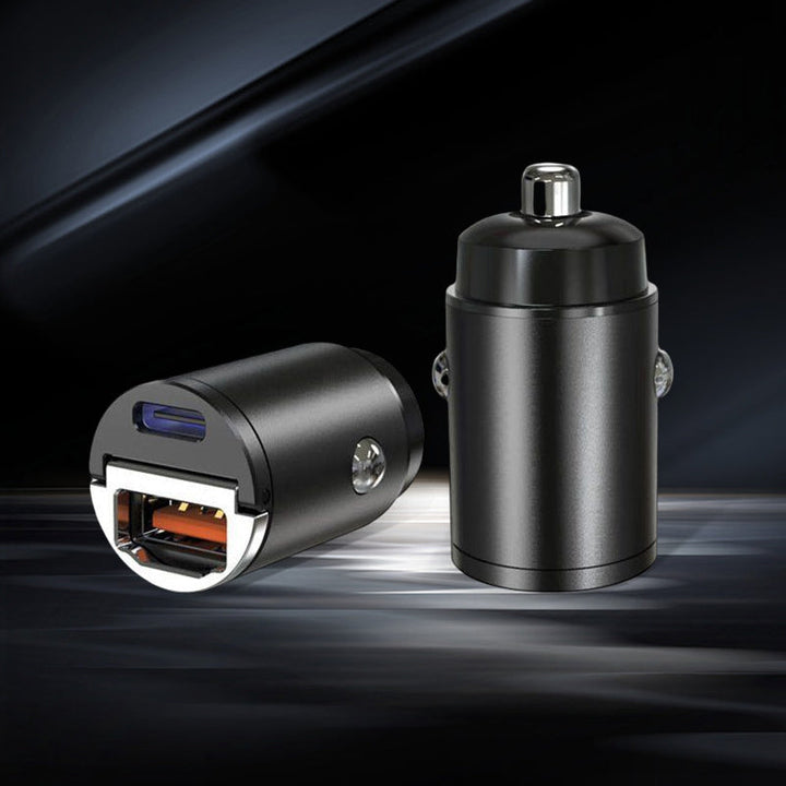 Universal Mini Flush Fit Car Charger Adapter, compact USB for fast phone charging in vehicle