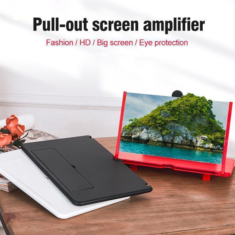 Universal mobile phone screen magnifier, 3D HD phone projector for comfortable viewing, eye protection