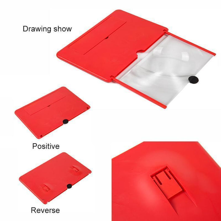 Mobile phone screen magnifier, 3D HD vision, turns your smartphone into a cinema, universal design