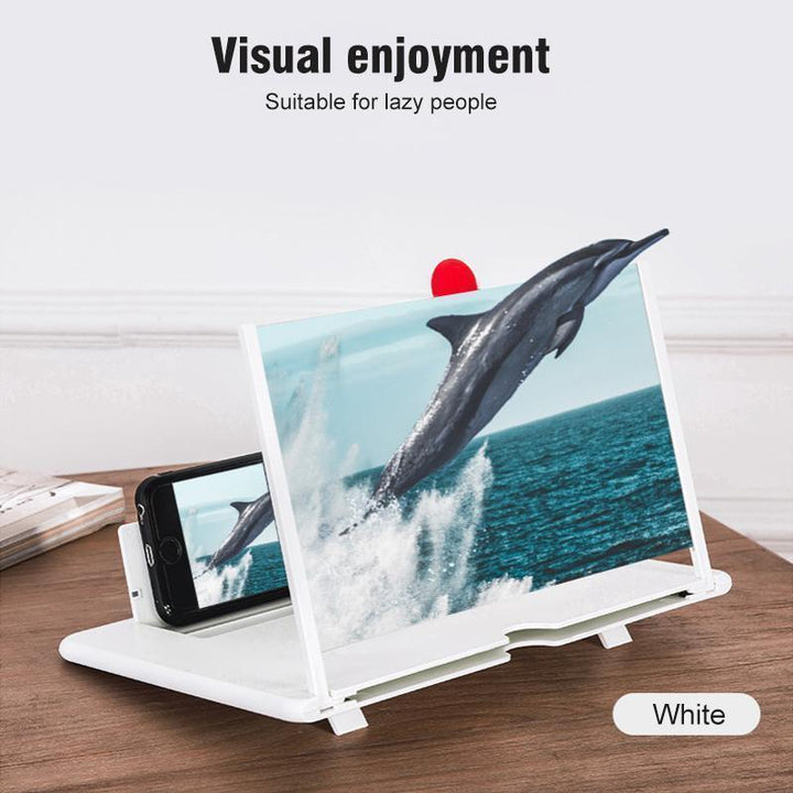 Universal phone screen enlarger, portable for travel, reduces eye fatigue while watching videos