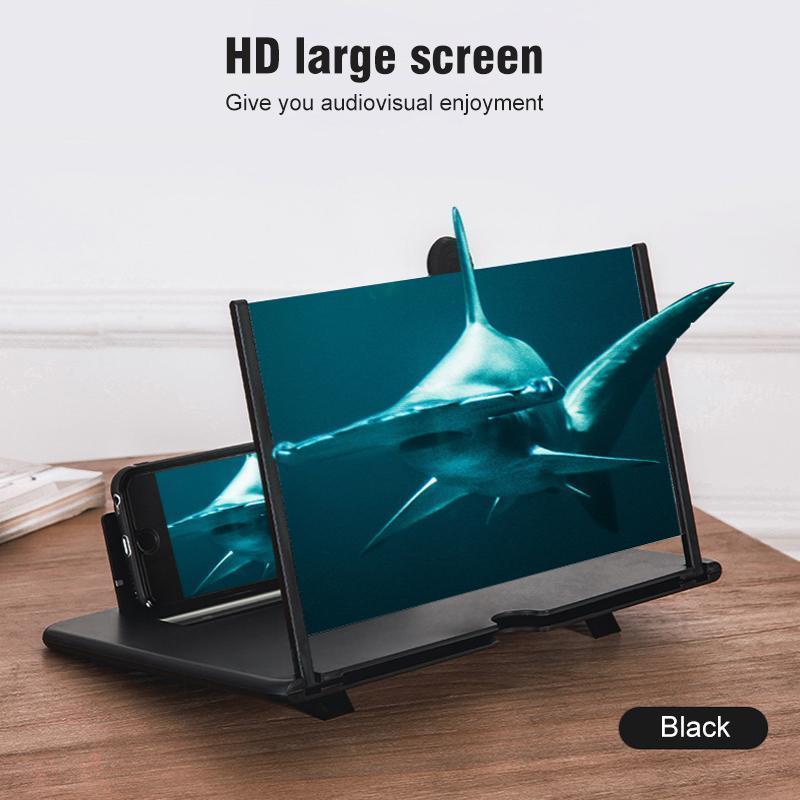 Eye protection mobile phone screen magnifier, portable 3D projector for an enhanced viewing