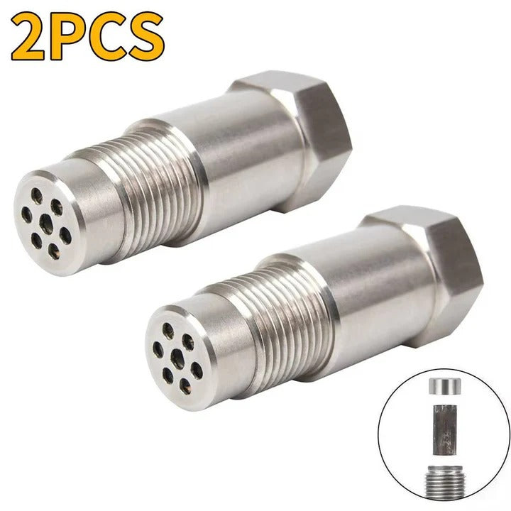 Robust auto accessory: O2 sensor adapter for vehicle repair, ensures proper exhaust system function & engine performance.