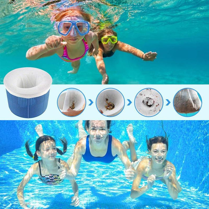 Universal Pool Skimmer Socks, 20-pack, fine mesh for debris removal & pool filter protection