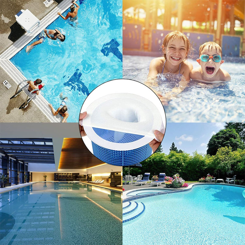 Packaging of Universal Pool Skimmer Socks, highlighting 20-count for pool maintenance