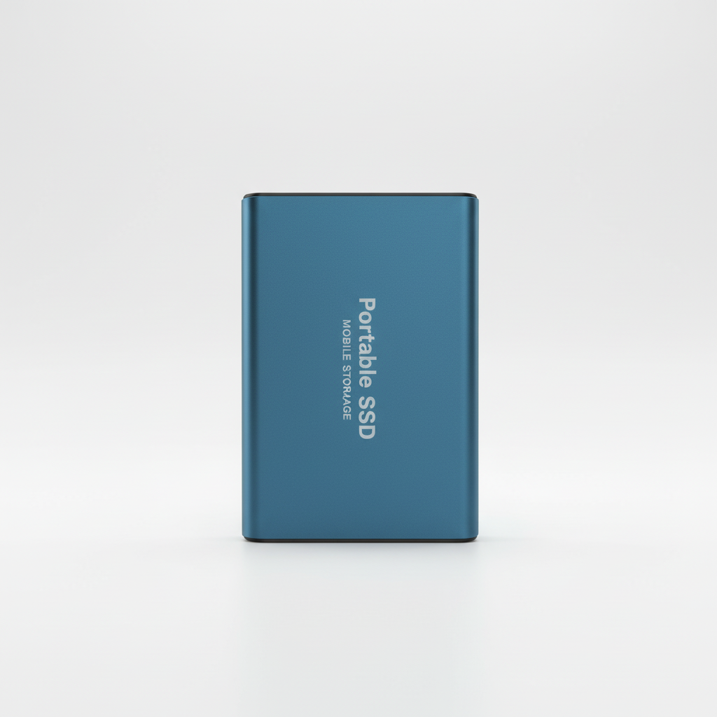 Universal 128TB Portable External SSD. Fast, compact solid state drive for data transfer across devices.