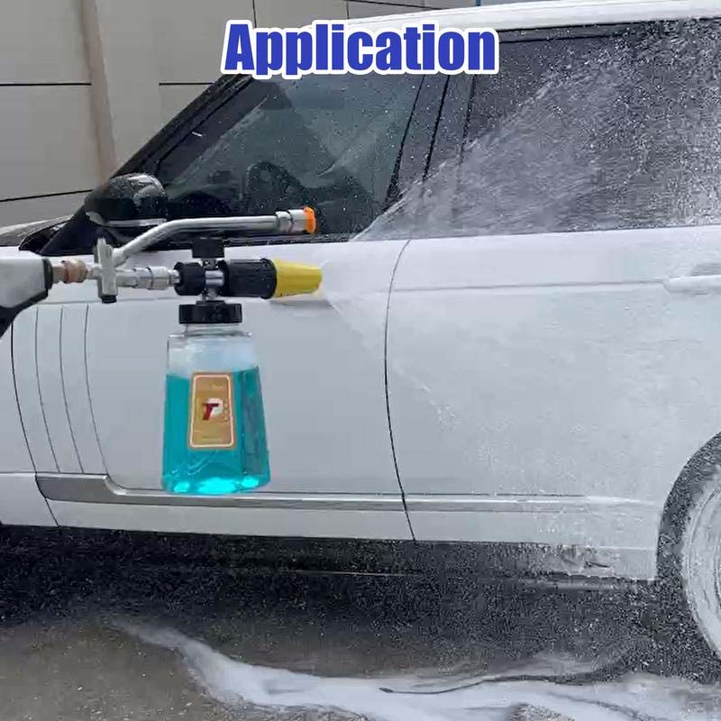 Detail view of Universal Foam Cannon Adapter, perfect for various pressure washer models