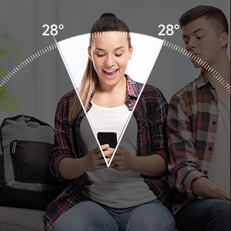 Privacy screen protector made of tempered glass for smartphone