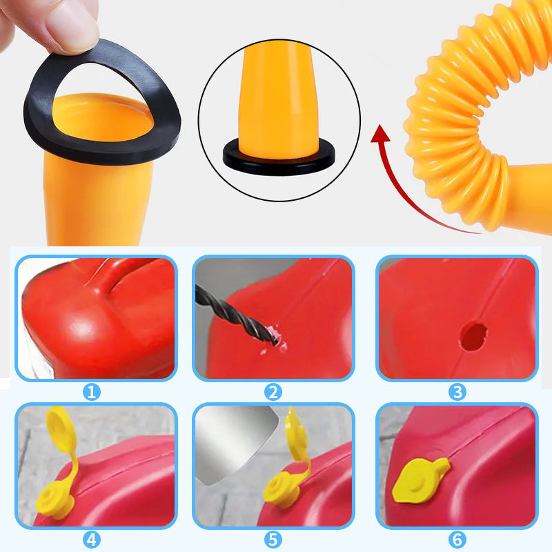 HDPE universal flexible gas can spout for safe fueling, a crucial automotive replacement tool.