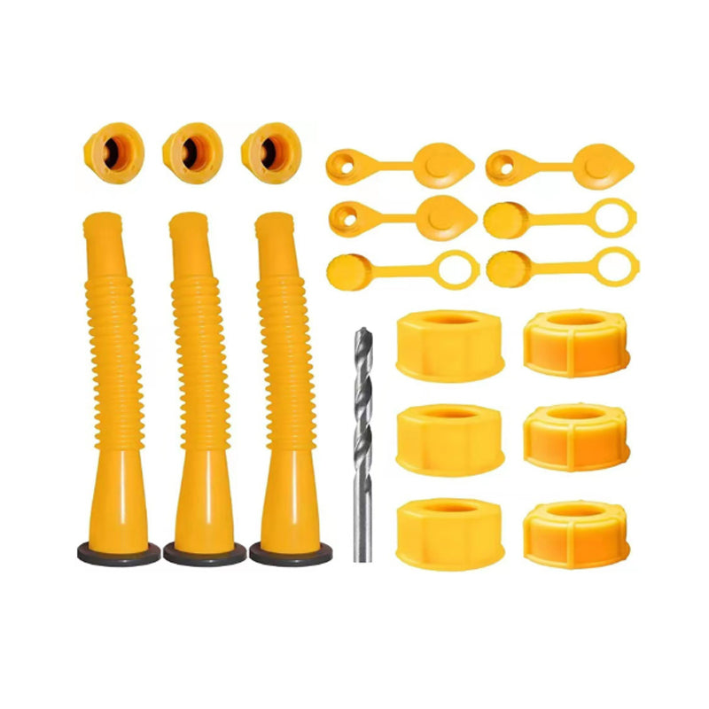 Universal flexible gas can spout, HDPE material for durability, an essential automotive tool.