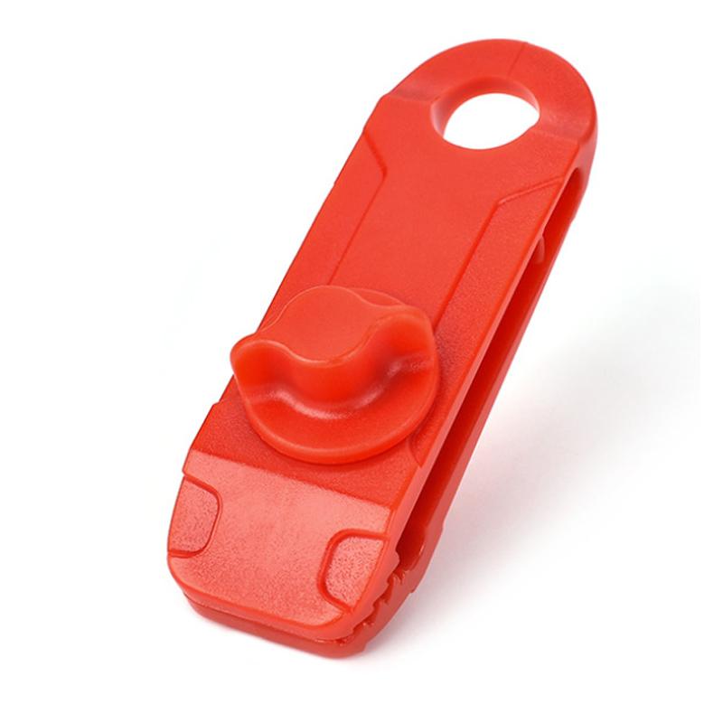 Durable reusable tarp clips in black, suitable for awnings, tents, caravan & boat cover clips.