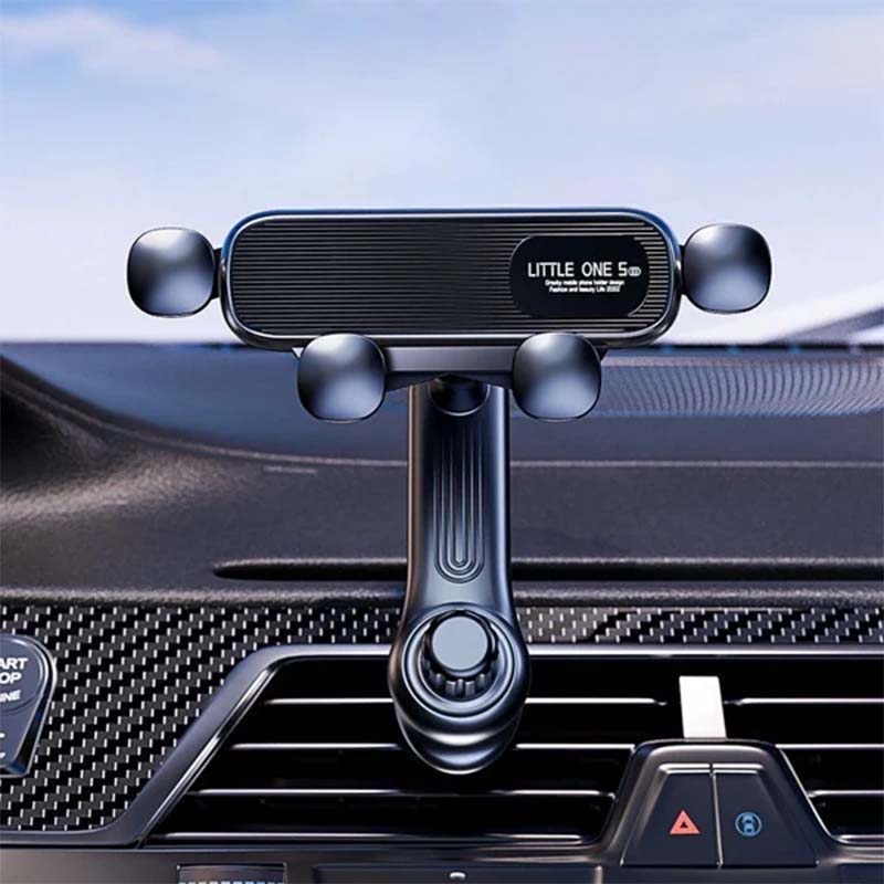 Universal rotatable car phone holder for safe dashboard mounting, ensuring stable hands-free driving