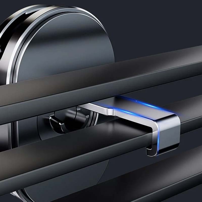 Ergonomic universal car phone holder, providing easy access to controls without obstructing driving view