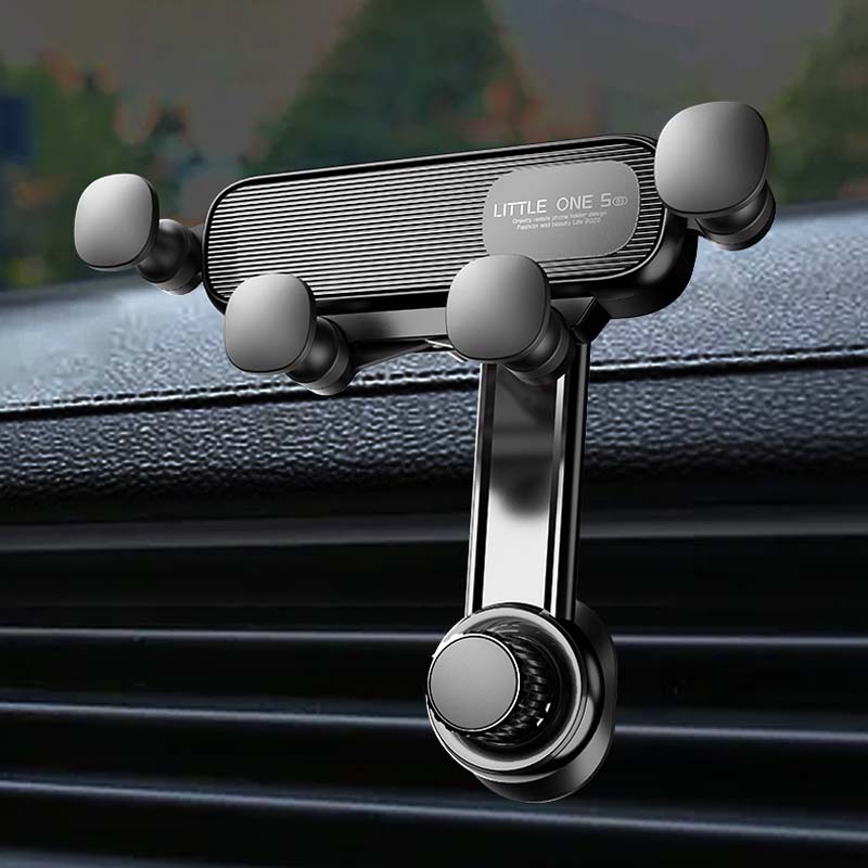 Innovative universal rotatable car phone holder, ideal for maintaining focus on the road while driving
