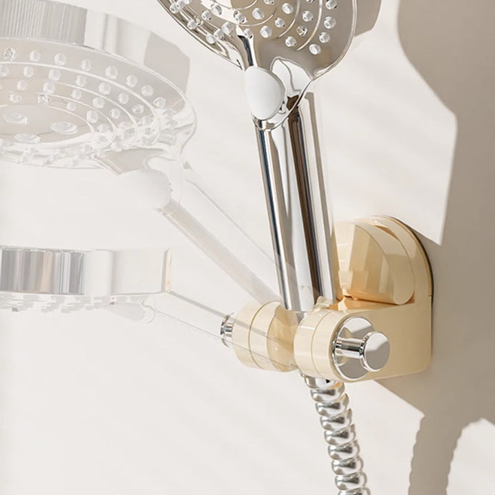 Hands-free adjustable shower head holder, suction cup design for versatile bath use