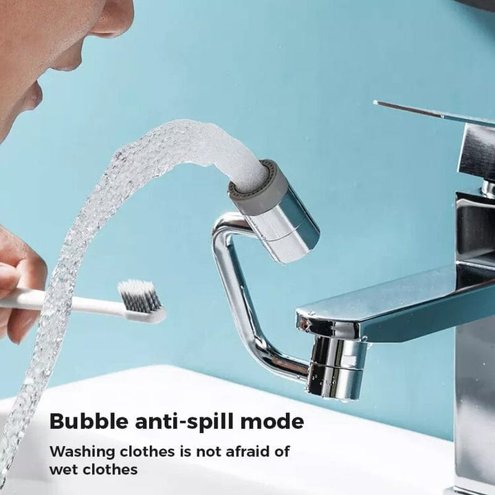 Universal swivel faucet aerator for kitchen and bathroom sinks, chrome finish, water saving device