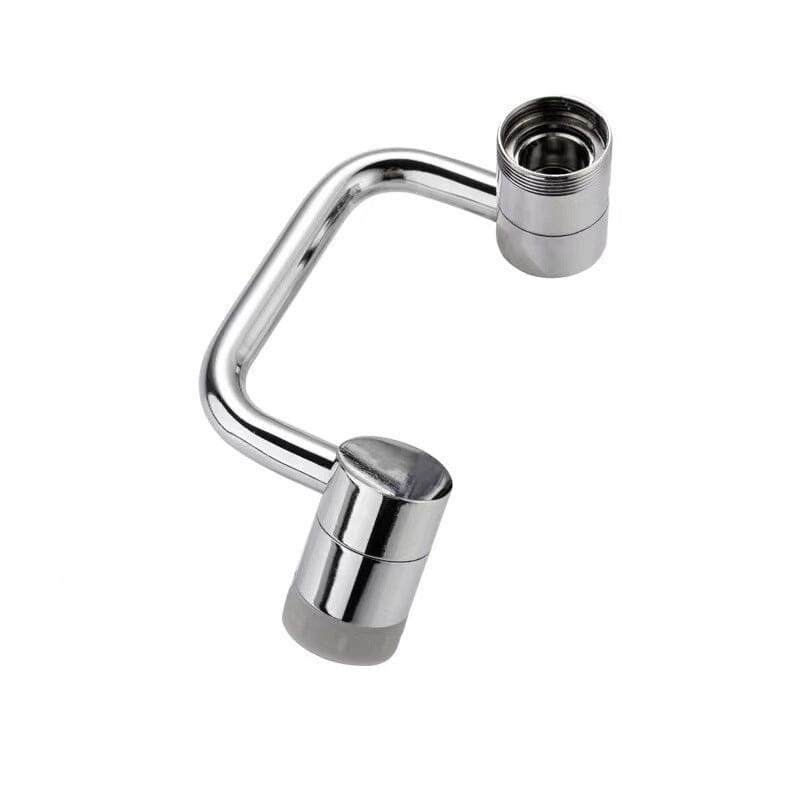A universal swivel faucet aerator providing a splash-free, aerated water stream for washing