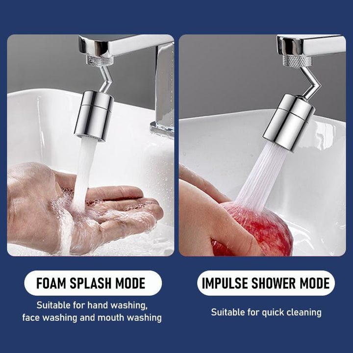 Durable kitchen faucet aerator providing powerful spray and swivel adjustability for all tasks
