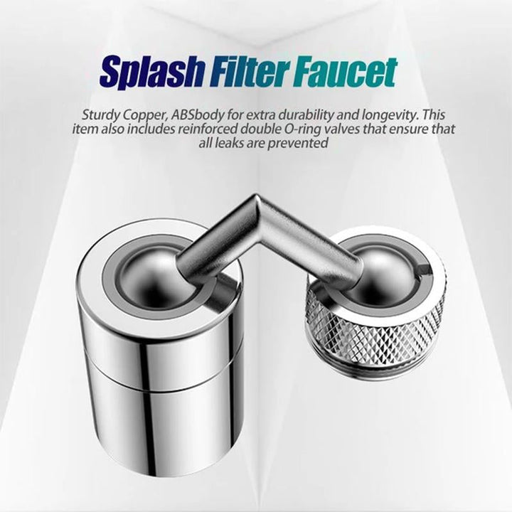 Easy-to-install swivel sink faucet extender with water filtering capabilities for healthier use