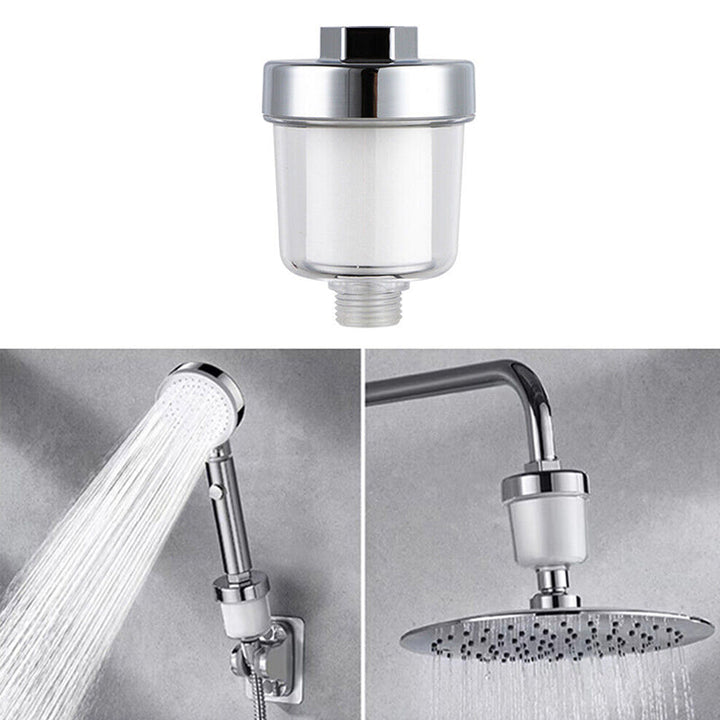 Water filter purifier kit for bathroom, improving home water quality and reducing chlorine