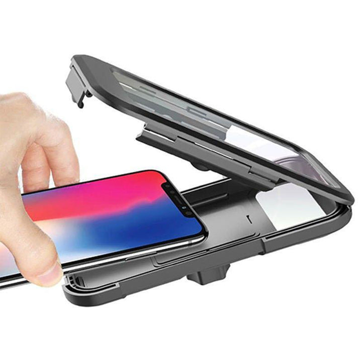 Durable universal cycling phone holder with strong grip and easy installation