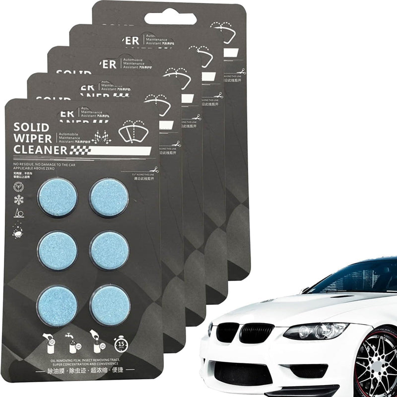 Universal Windshield Wiper Fluid Tablets, compact and efficient, for all season vehicle maintenance