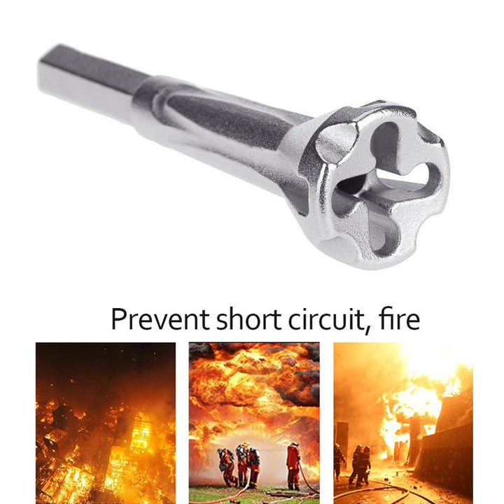 Close-up of wire twisting tool creating a secure connection, professional result for electrical systems