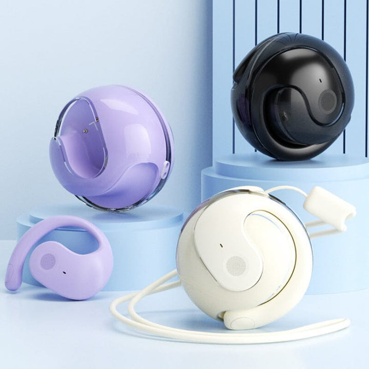 Universal wireless Bluetooth earbuds with mic, compact audio for handsfree calling