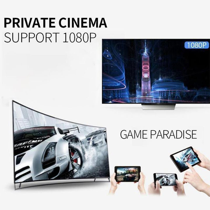 Portable wireless HDMI adapter for seamless screen mirroring, ideal for presentations or home entertainment