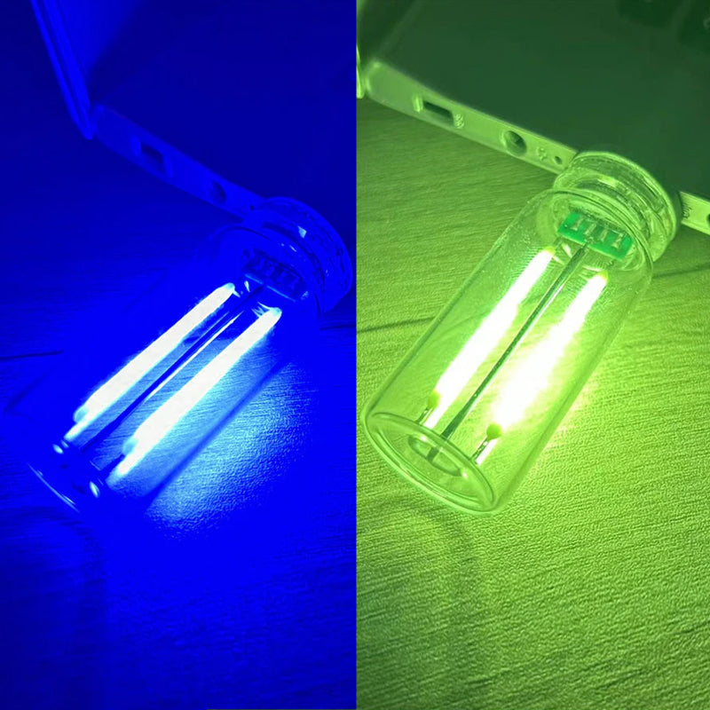 Sleek USB night light, touch-activated dimmable LED, adds comfort to your environment.