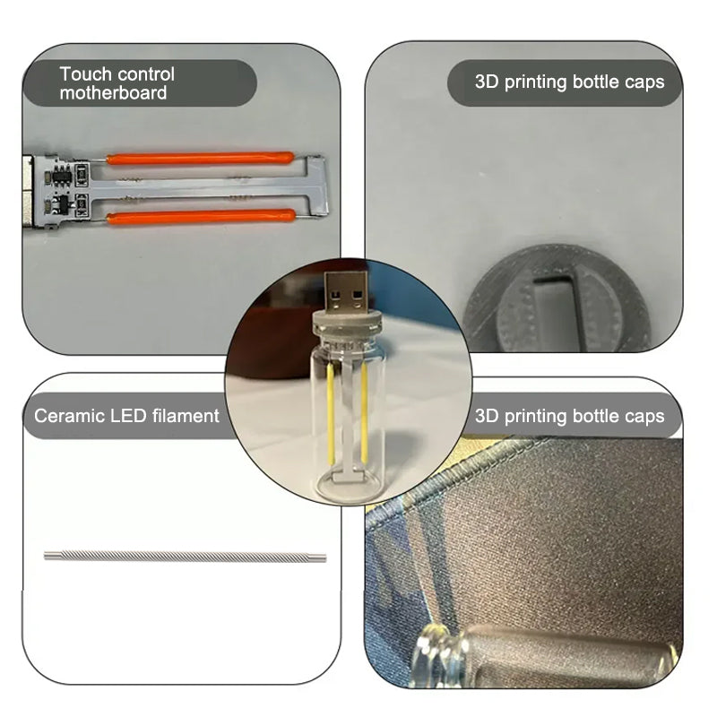 Versatile USB LED night light, touch-sensitive for dimming, suitable for any room.