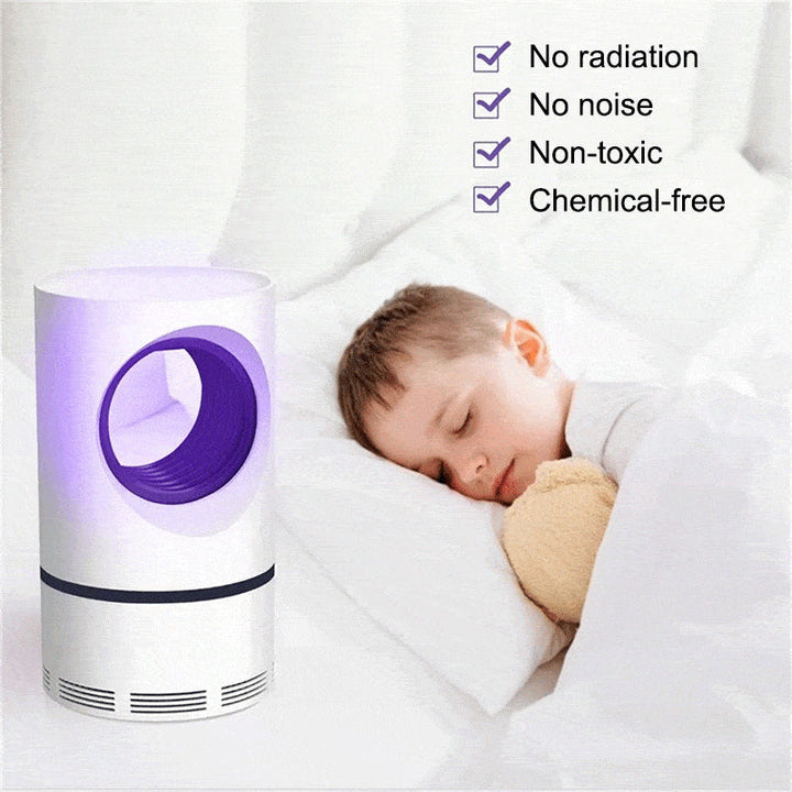 Quiet USB insect killer, safe and effective against mosquitoes, ideal for families