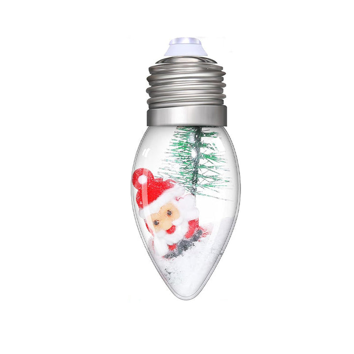 USB-powered LED string lights with charming Christmas characters, ideal for room decoration