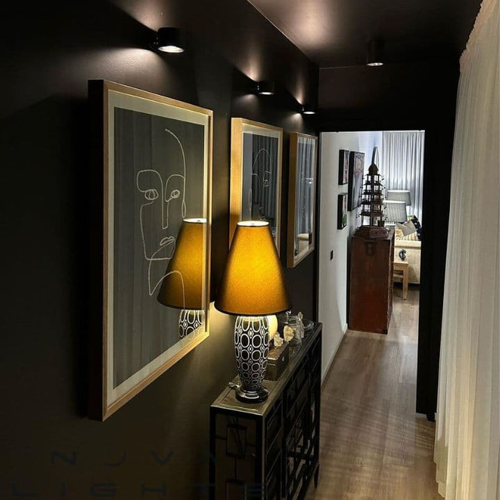 Wireless USB rechargeable LED wall light, demonstrating 3 color temperatures
