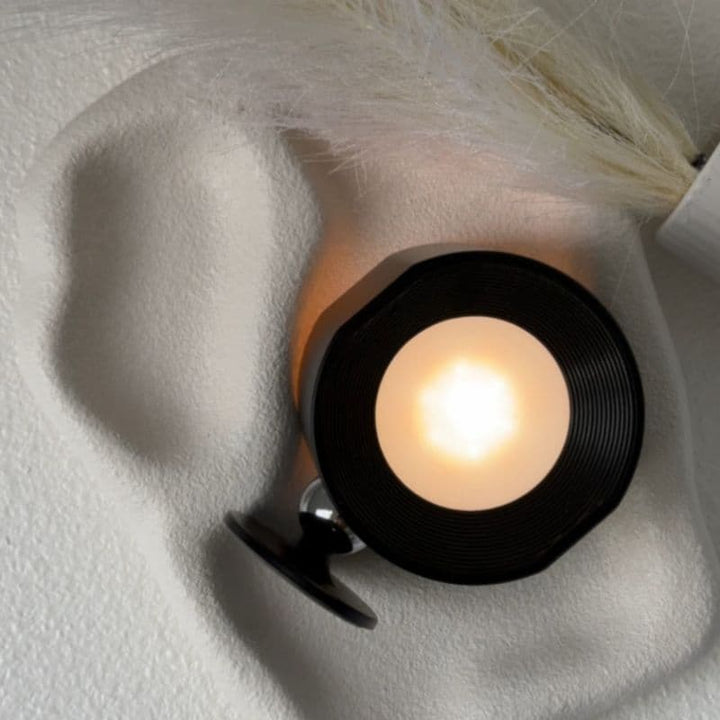 Minimalist LED Wall Sconce, USB-C rechargeable, in a contemporary home setting