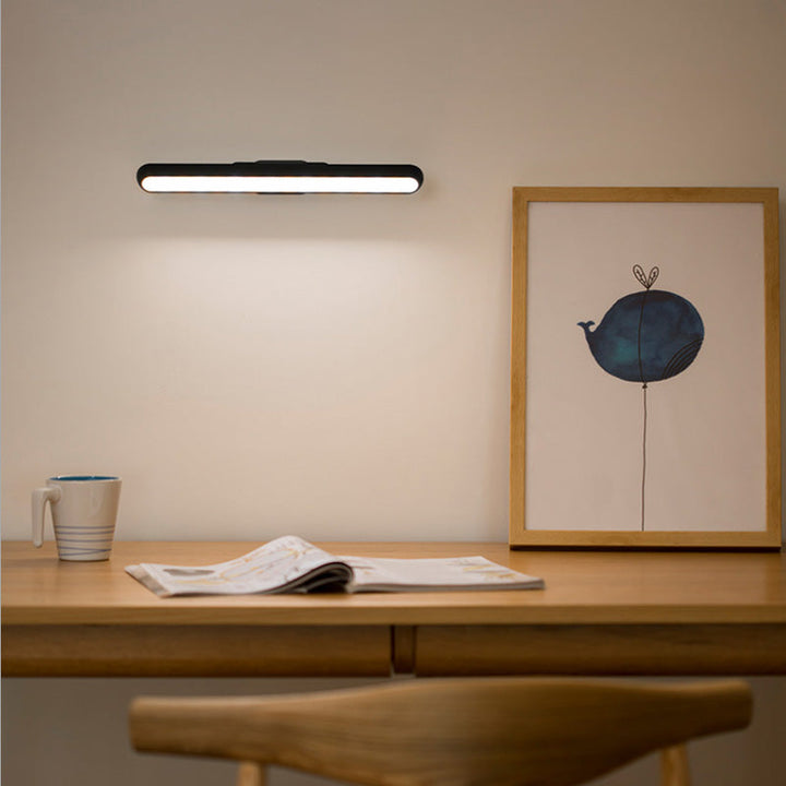 USB rechargeable magnetic LED strip reading lamp for eye protection in bedroom