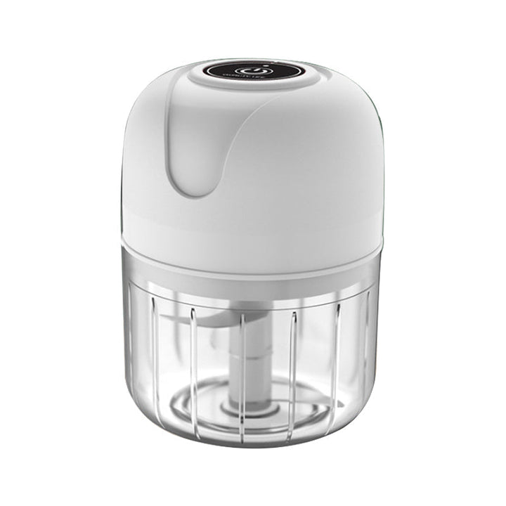 Ergonomic USB electric garlic chopper, designed for comfortable and efficient use.