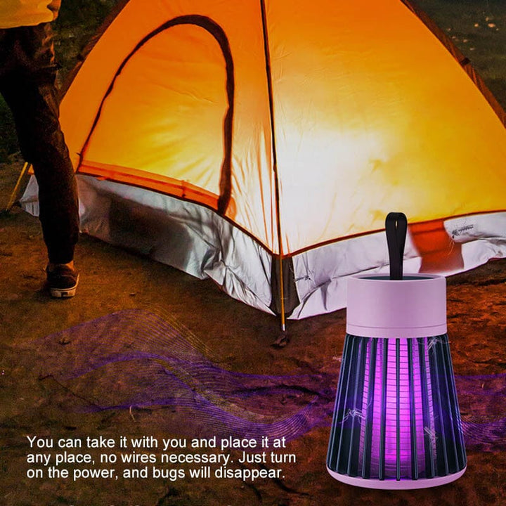 USB rechargeable mosquito trap lamp for home, silent operation, non-toxic pest control