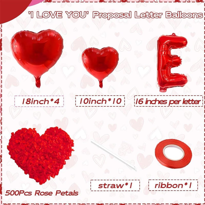 Close-up of shimmering red heart foil balloon reflecting light, love decorations