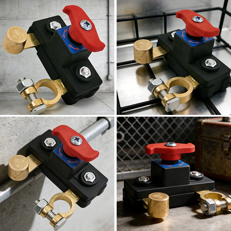 12V battery switch for car and RV, robust design ensures power leak protection