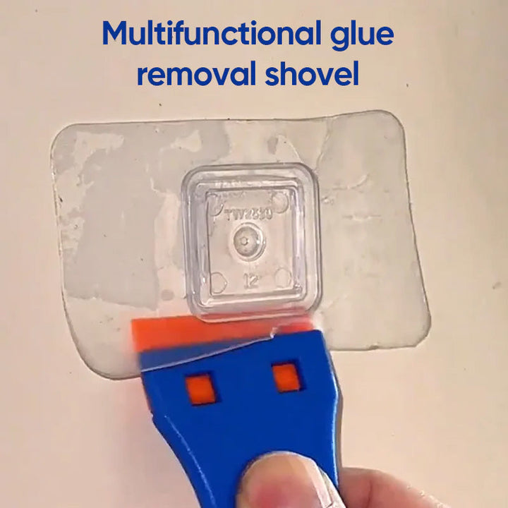 Scraper tool kit designed for efficient adhesive removal, complete with an assortment of plastic blades