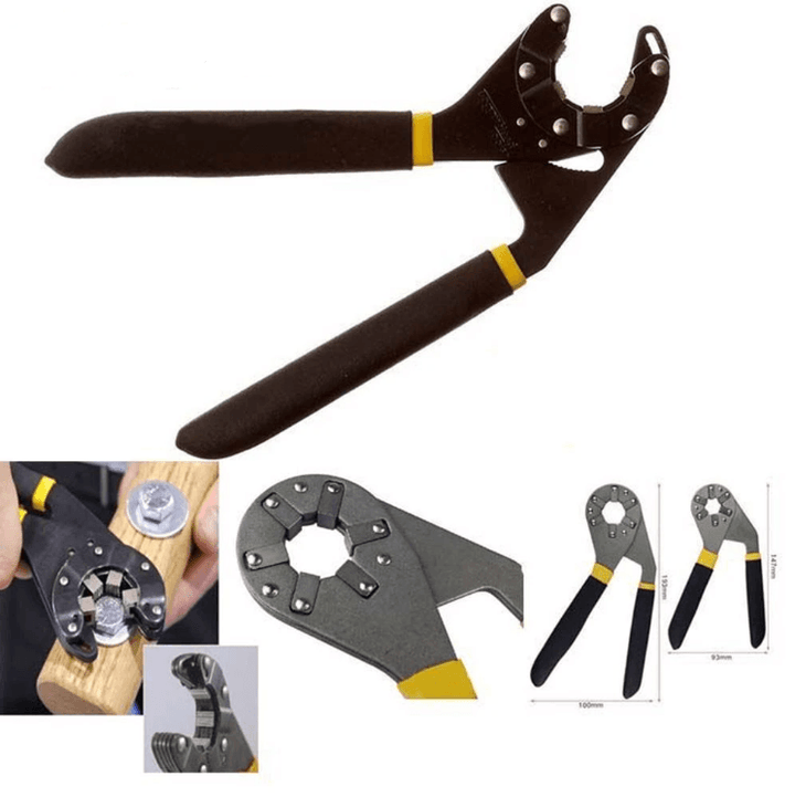 Versatile adjustable grip wrench, 10-inch, for mechanics and DIY projects