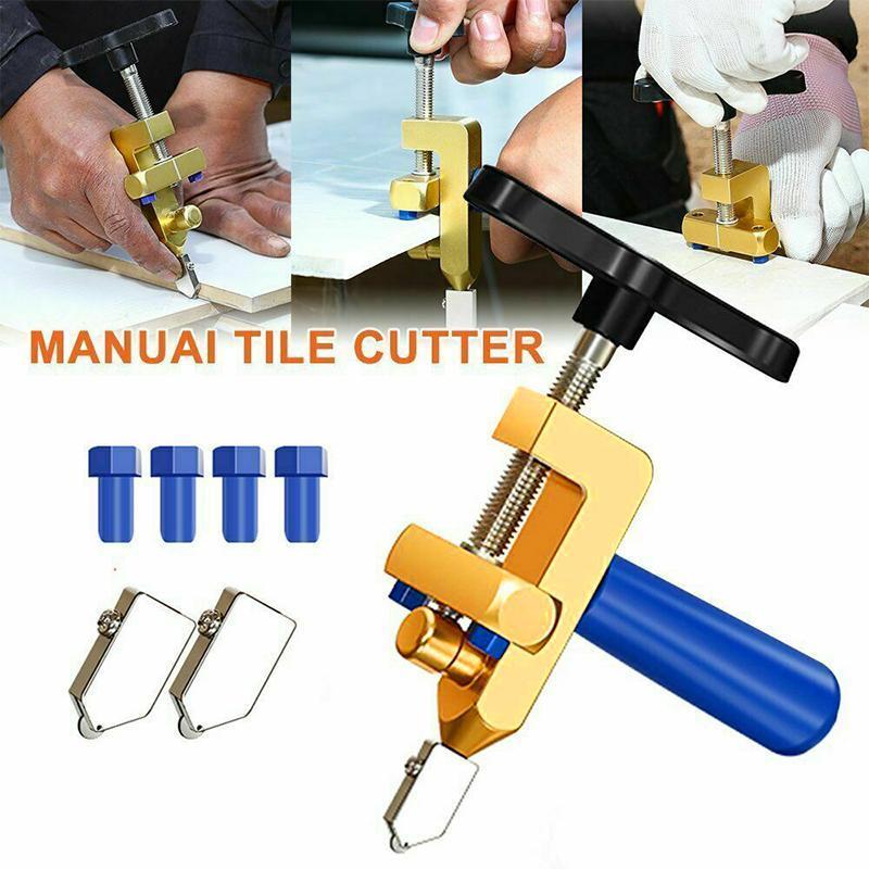 Versatile aluminum alloy ceramic tile cutter and glass scoring tool for DIY home improvement projects