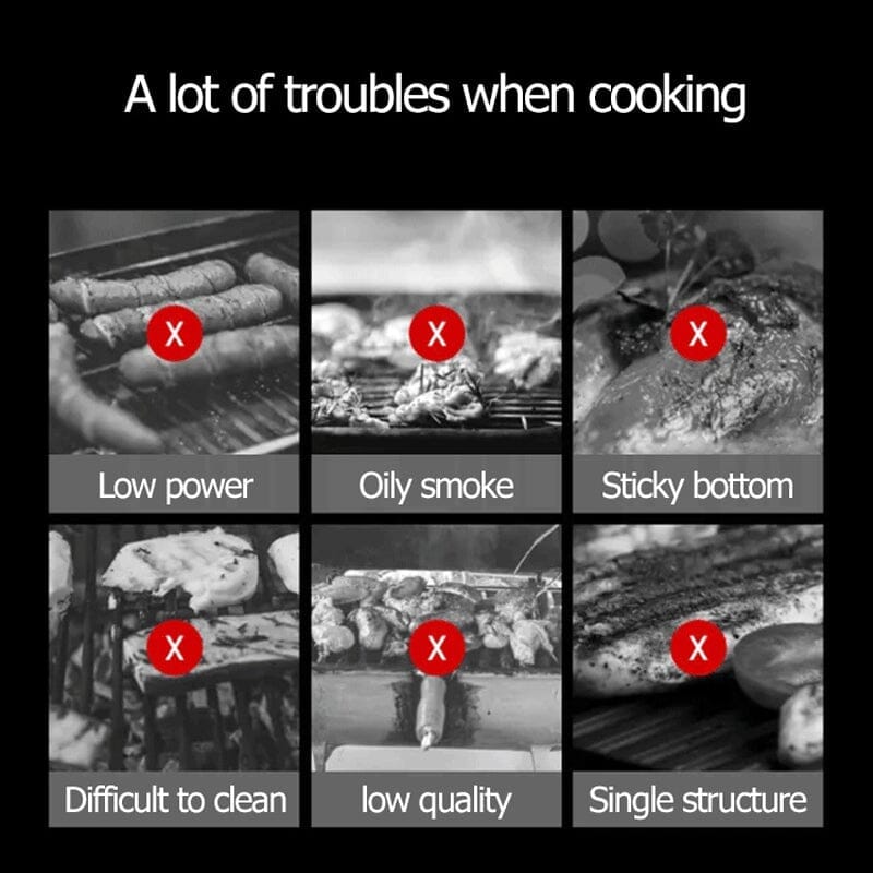 Ergonomic handle of the non-stick round grill pan, ensuring comfortable and safe use