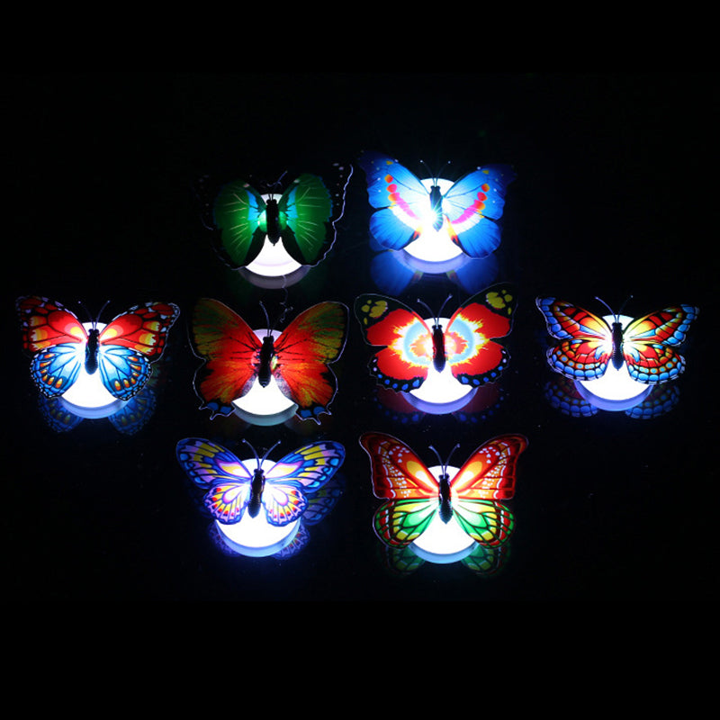 Gift-ready pack of LED butterfly wall decor and night lights, perfect for birthdays or special occasions
