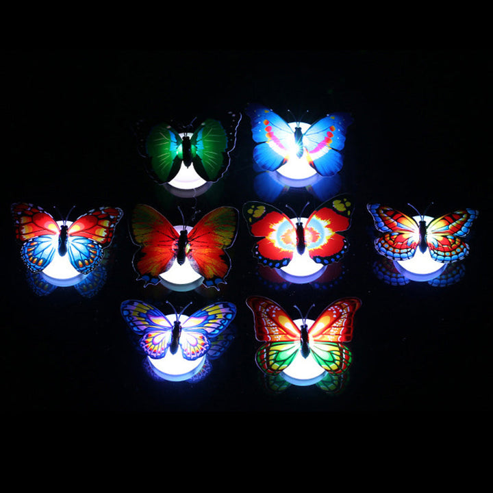 Gift-ready pack of LED butterfly wall decor and night lights, perfect for birthdays or special occasions