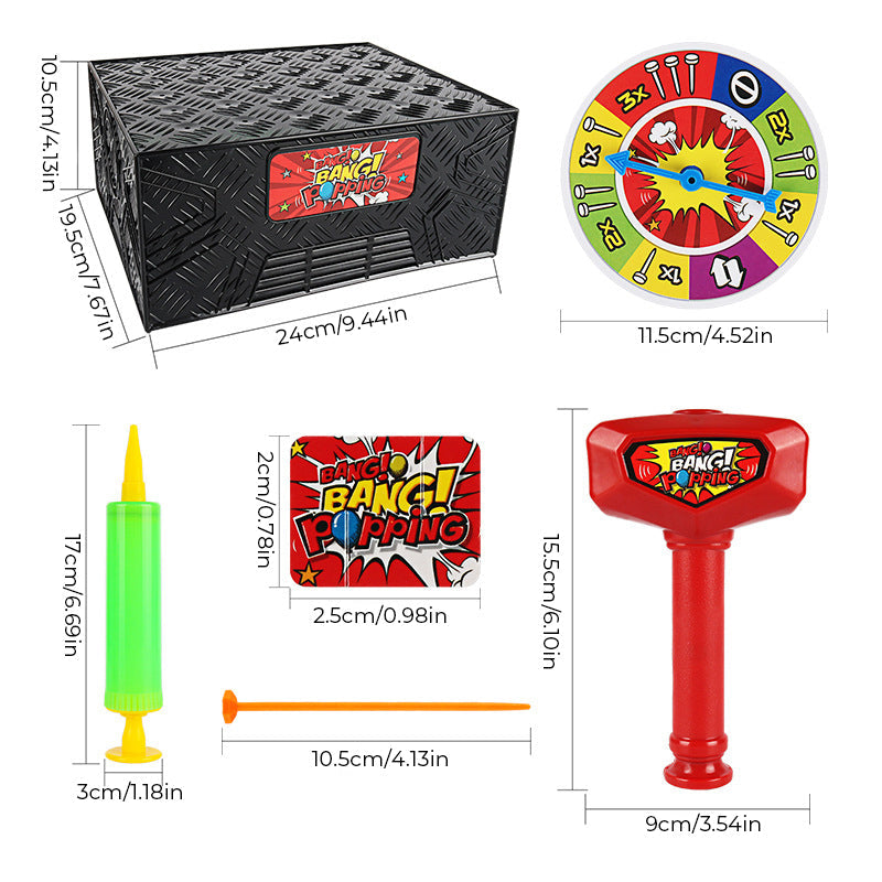 The Wack-A-Balloon game displayed as an ideal gift for family fun & entertainment