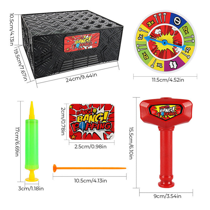 The Wack-A-Balloon game displayed as an ideal gift for family fun & entertainment