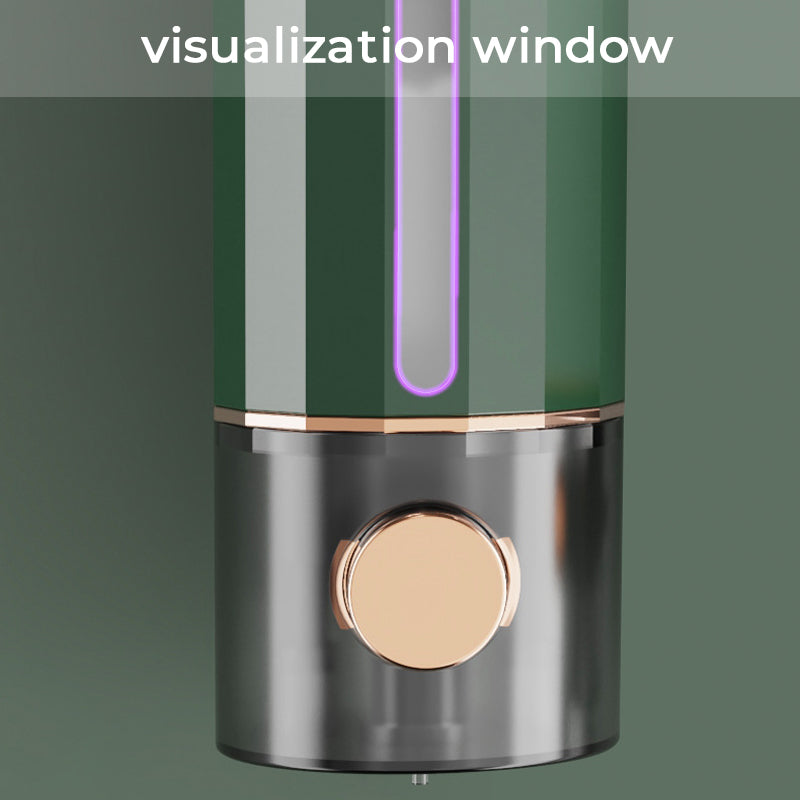 Stainless steel wall mounted manual soap dispenser, durable and rust-resistant for kitchen hygiene
